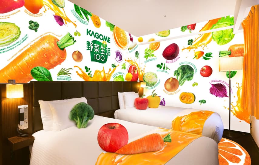 「蔬菜生活100」聯名主題房 概念圖