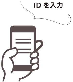 在智慧型手機上輸入 ID